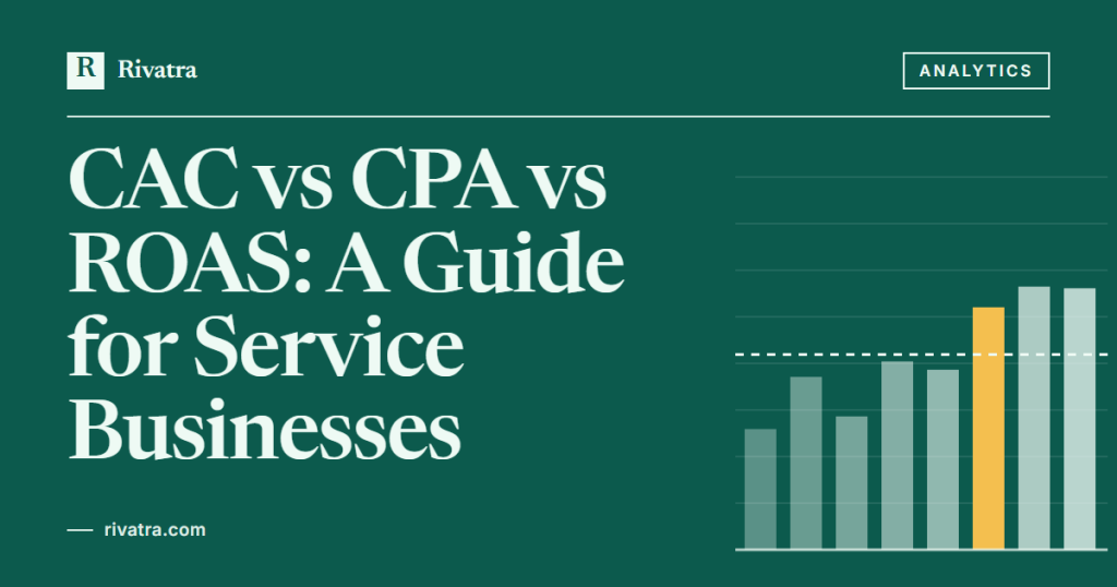 Cover image for: CAC vs CPA vs ROAS: A Guide for Service Businesses