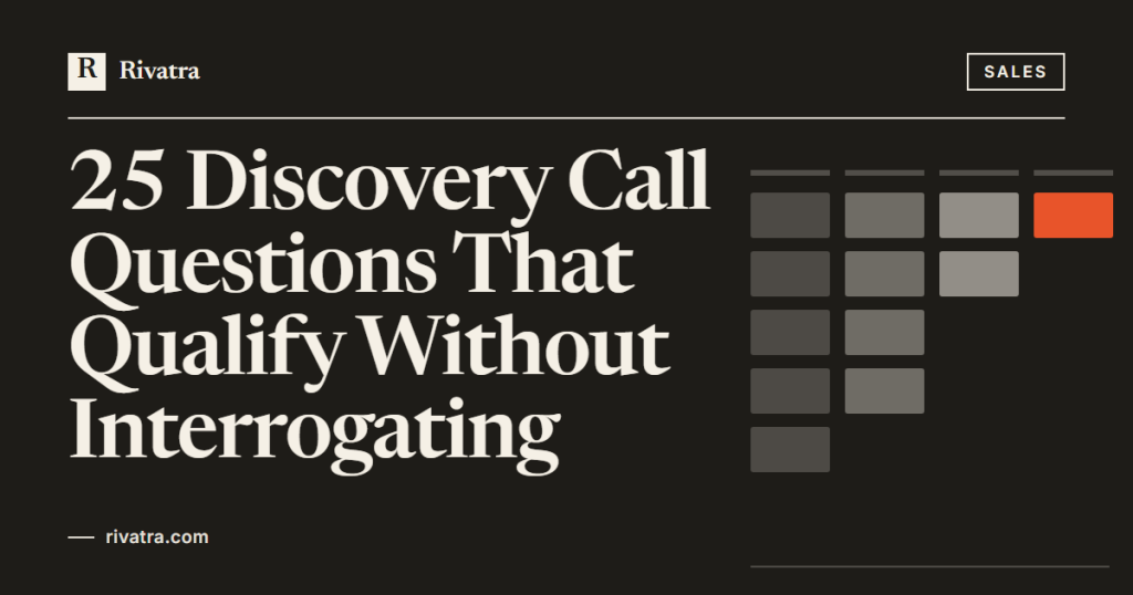 Cover image for: 25 Discovery Call Questions That Qualify Without Interrogating